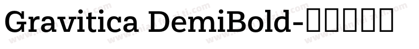Gravitica DemiBold字体转换